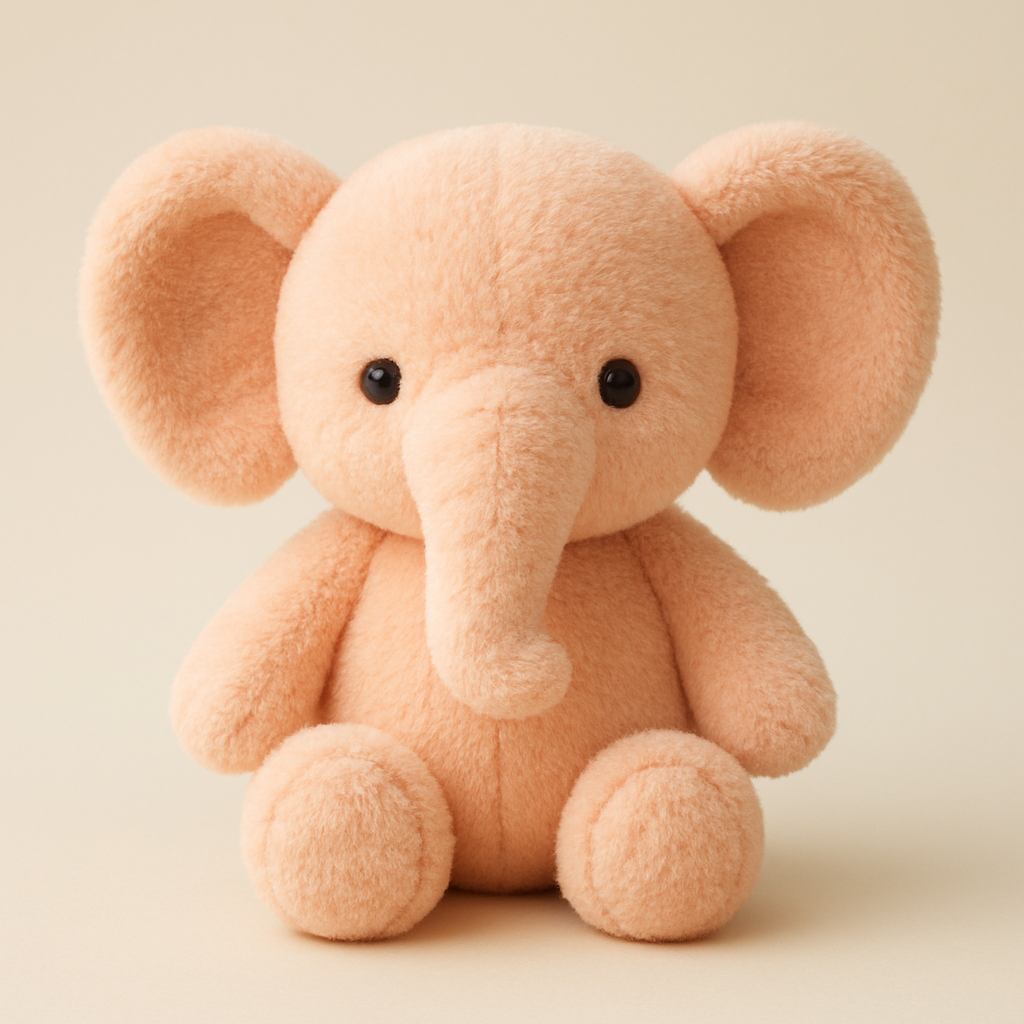 Pelúcia Elefante Pêssego